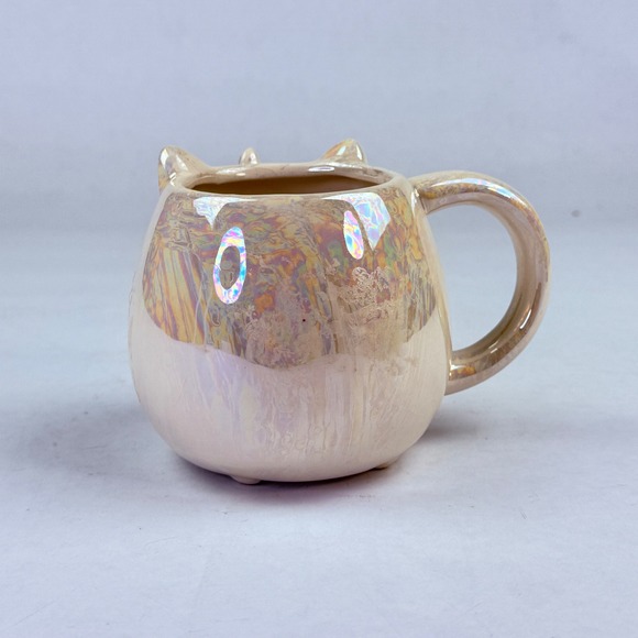 10 Strawberry Street Whimsical Cupboard Iridescent Unicorn Ceramic Mug White - Picture 3 of 8